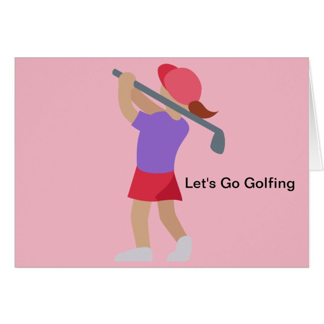 Lady Golfer (Anverso (Horizontal))