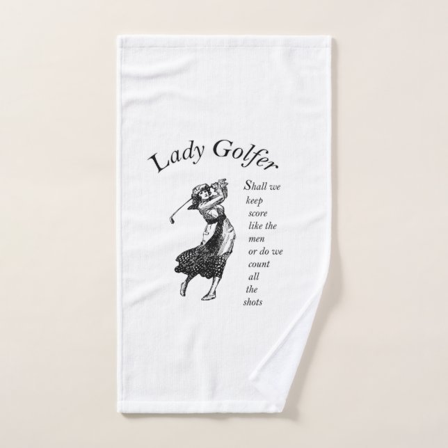 Lady Golfer (Toalla de mano)