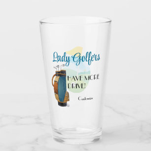 Lady Golfers tiene más Tumbler de Vidrio Conducido