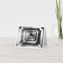 Lady in Red - Tarjeta en blanco