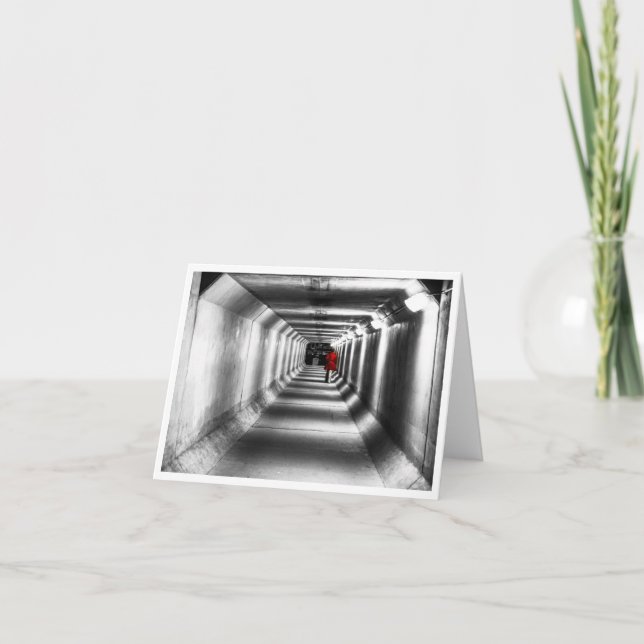 Lady in Red - Tarjeta en blanco (Anverso)