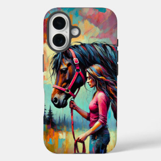 Lady iPhone 16 Funda duro