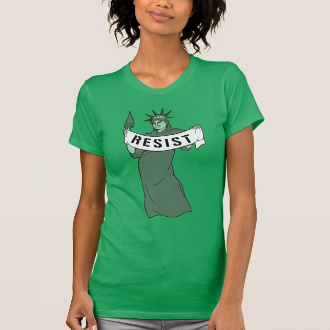 LADY LIBERTY SE RESISTE A LA Camiseta (Anverso)