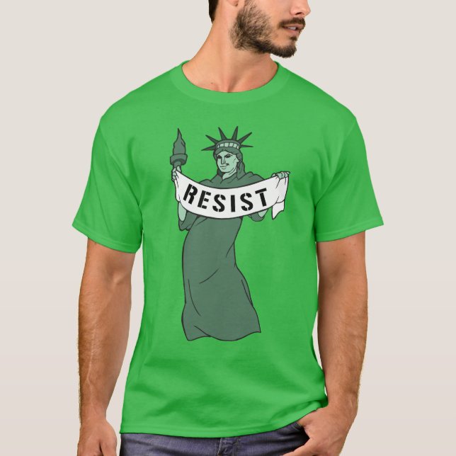 LADY LIBERTY SE RESISTE A LA Camiseta (Anverso)