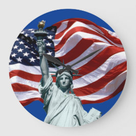 Lady Liberty, viejo reloj de pared de gloria