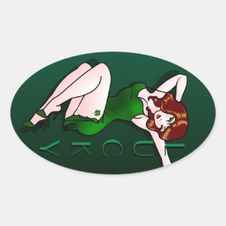 Lady Luck Pegatinas  Lucky Charm Pin up Pegatina