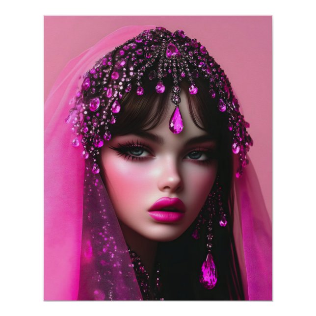 Lady Pink Sapphire Glossy Poster (Anverso)