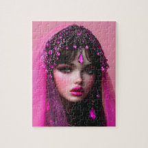 Lady Pink Sapphire Jigsaw Puzzle