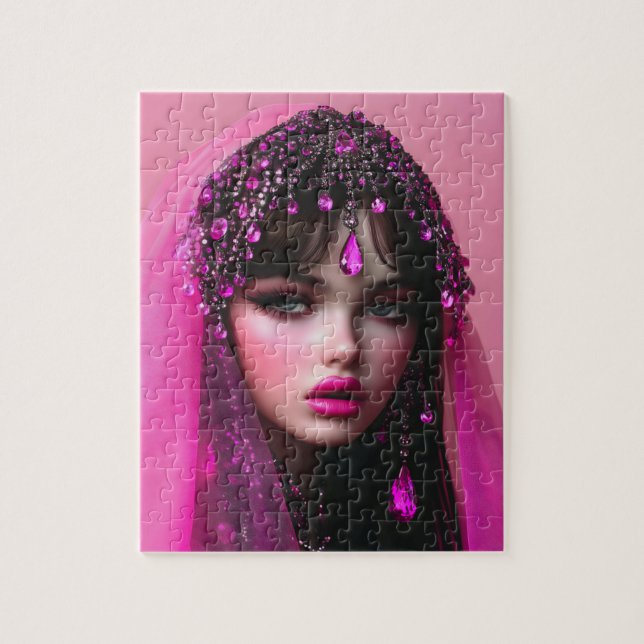Lady Pink Sapphire Jigsaw Puzzle (Vertical)