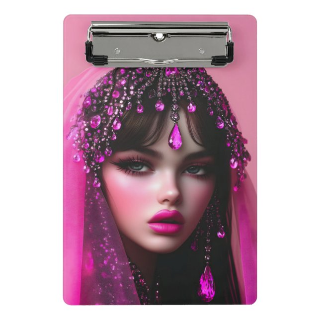 Lady Pink Sapphire Mini Portapapeles (Anverso)