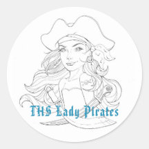 Lady Pirate Pegatina