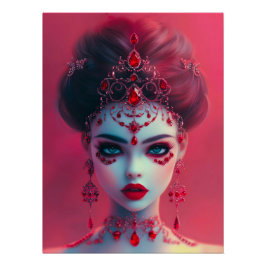 Lady Ruby Glossy Poster