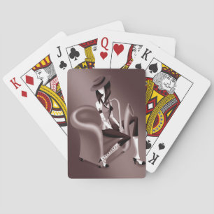 Lady Saxofonista - Carta de Juego Inspirada en el