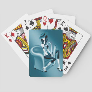 Lady Saxofonista - Carta de Juego Inspirada en Jaz