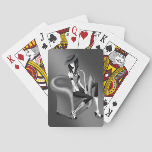 Lady Saxofonista - Carta de Juego Inspirada en Jaz