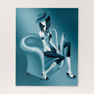 Lady Saxophonist - Rompecabezas de Jazz
