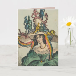 Lady - Tarjeta de felicitación doblada