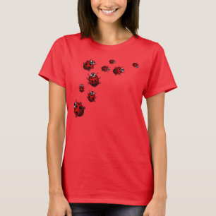 Ladybird Shirt Tee de la camisa de la mariquita de