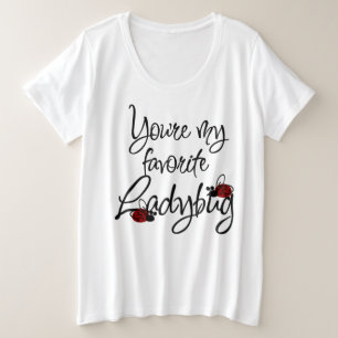 Ladybug - Camiseta básica de tamaño adicional para