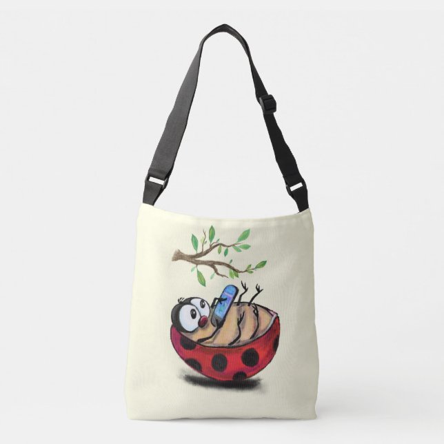 Ladybug con la bolsa de teléfono de cuerpo cruzado (Anverso)