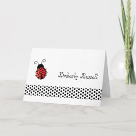 Ladybug con puntos Stationery personalizado
