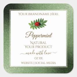 Ladybug de la etiqueta de producto "Green Purpurin