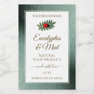 Ladybug de las etiquetas blancas del Purpurina Ver