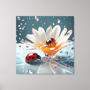 Ladybug - Lienzo envuelto premium (brillante)