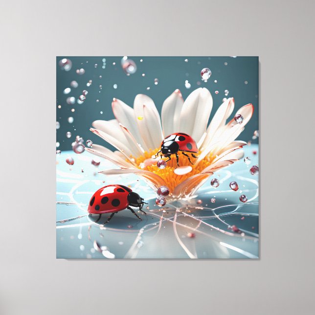 Ladybug - Lienzo envuelto premium (brillante) (Anverso)