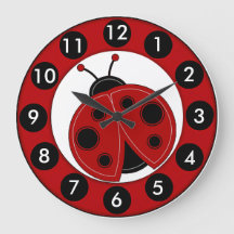 "Ladybug Lil" RELOJ DEL MURO ACRÍLICO