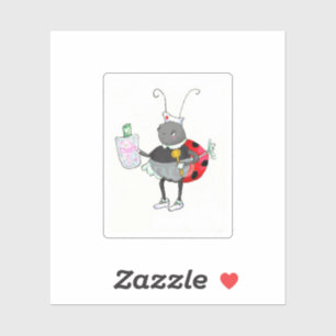 Ladybug Nurse Pegatina