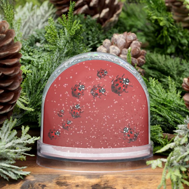Ladybug Snow Globe Personalized Ladybug Snow Globe (Invierno)