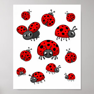 Ladybugs Arte Para Niño Chica Niño Pequeño Insecto