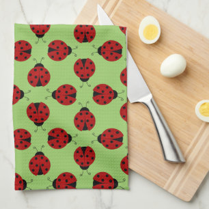 Ladybugs Pattern Kitchen toalla