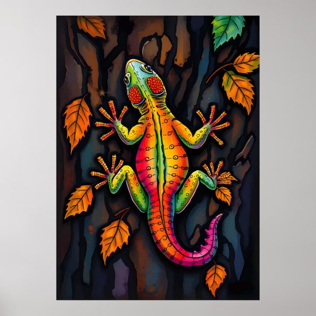 Lagarto Ardiente – Arte de Crawler de Pared de la  (Frente)