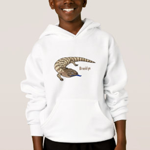 Lagarto de lengua azul reptil caricatura