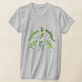Lagartos escaladores de rocas. Camiseta