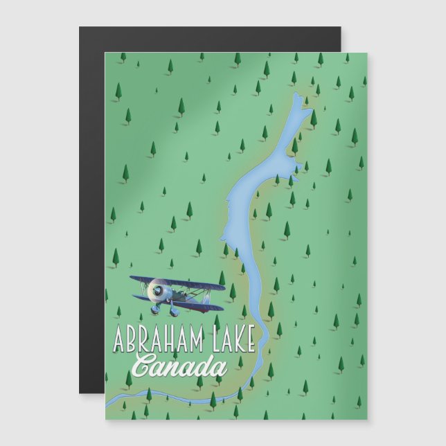 Lago Abraham, canadá (Anverso/Reverso)