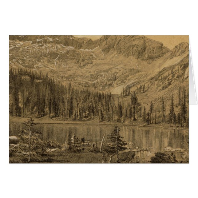 Lago alpino, cima del Cerro Blanco (Anverso (Horizontal))