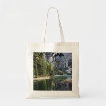 Lago alpino y reflejos - bolsa shopper fotográfica
