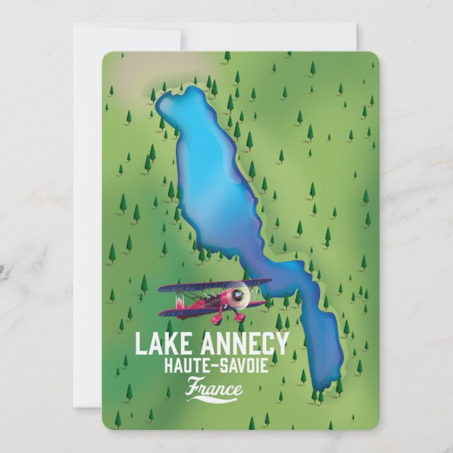 Lago Annecy, Alta Saboya, Francia (Anverso)