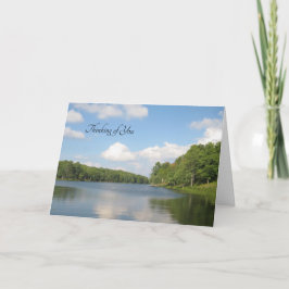 Lago Arbolado - Tarjeta Pensando en Ti