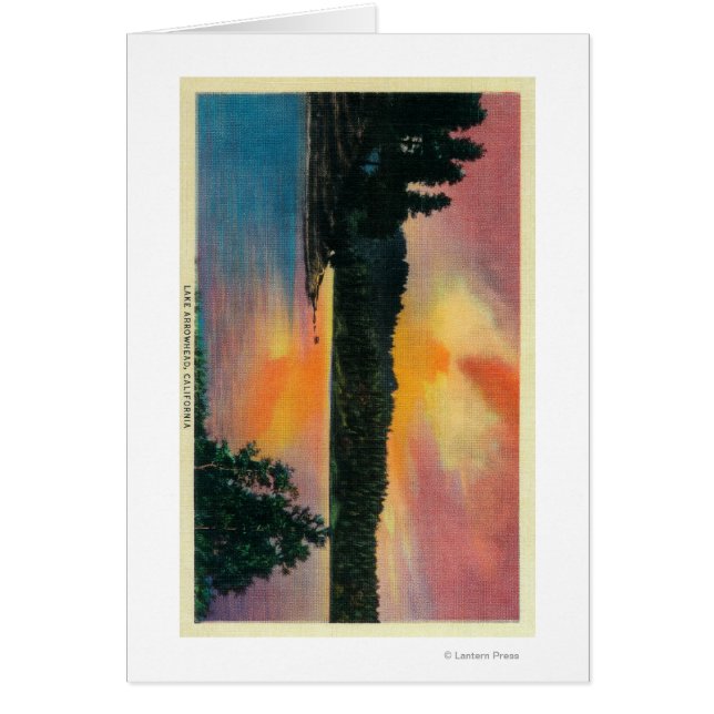 Lago Arrowhead en SunsetLake Arrowhead, CA (Frente)