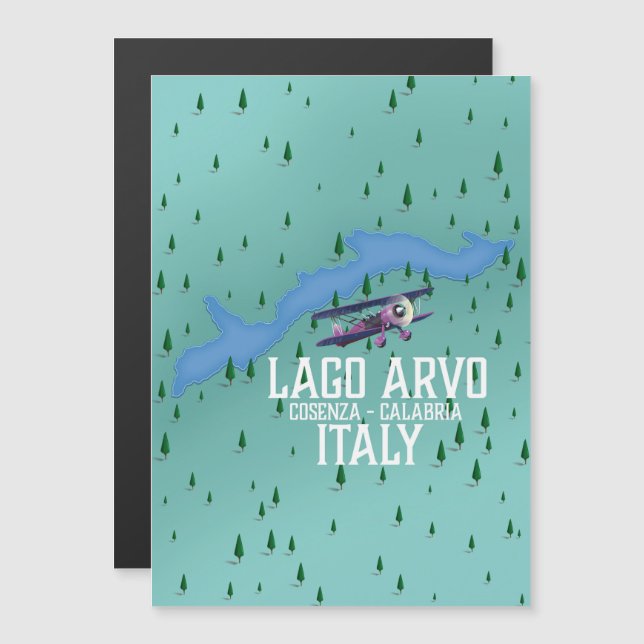 lago arvo mapa de viaje Italia (Anverso/Reverso)