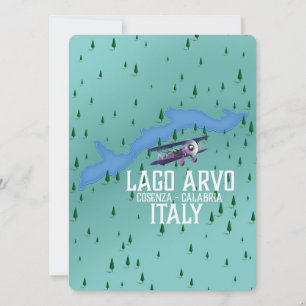 lago arvo mapa de viaje Italia