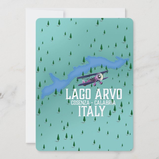 lago arvo mapa de viaje Italia (Anverso)