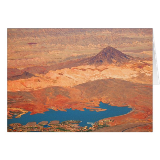Lago azul, desierto rojo de Cynthia Wenslow (Anverso (Horizontal))