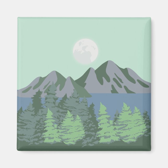 Lago azul y imán lunar (Frente)