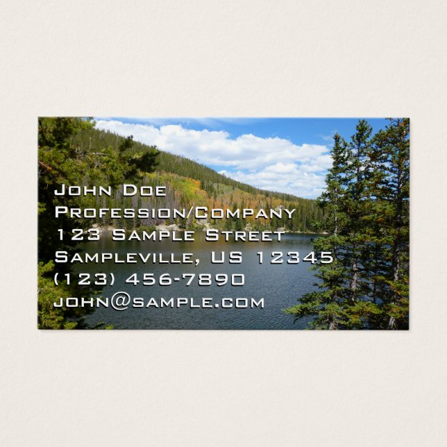 Lago Bear en el Parque Nacional de las Montañas Ro (Frente)