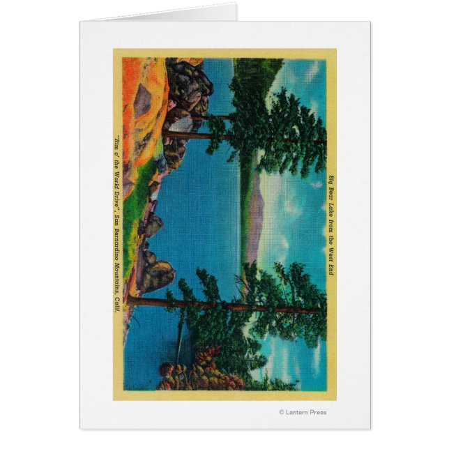 Lago Big Bear desde el West End (Frente)